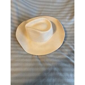 Twister Mens 100% Wool Western Cowboy Hat Beige Cattleman Crease Size M